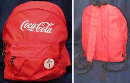 MOCHILA ROJA COCACOLA CELTA VIGO